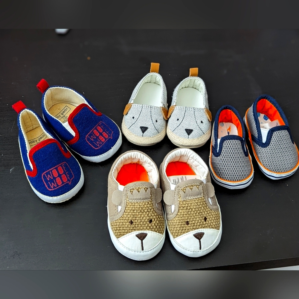 Lot of infant boys shoes (various sizes, NB, 0-3, 3-6)